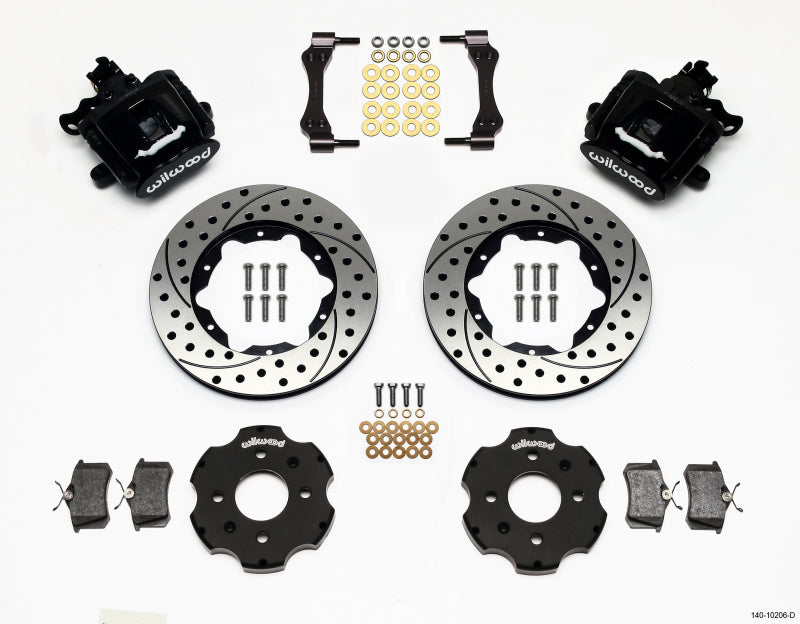 Kit de frein de stationnement arrière combiné Wilwood 11,00 pouces percé Civic / Integra Disc 2,39 Hub Offset