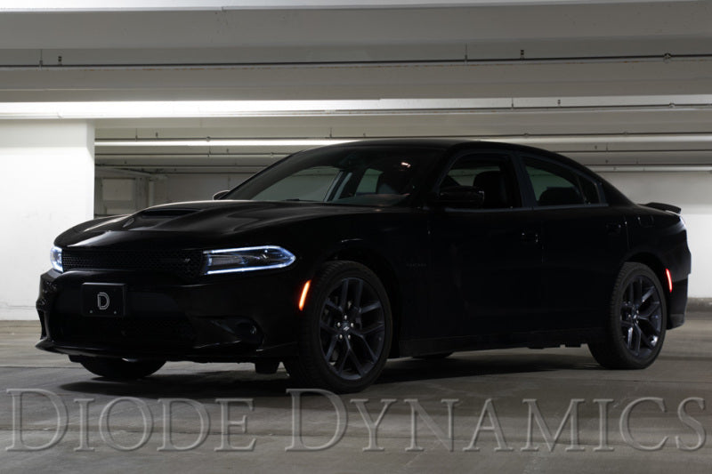 Feux de position latéraux à LED Diode Dynamics 15-21 Dodge Charger - Fumés (ensemble)