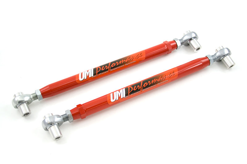 Bras de suspension inférieurs réglables UMI Performance 64-72 GM A-Body, bagues décalées en CrMo