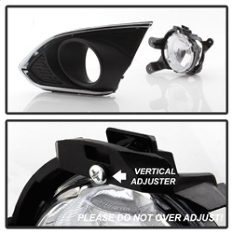 Feu antibrouillard OEM Spyder Chevy Spark 2013-2015 avec interrupteur universel - Transparent FL-CSPA2013-C