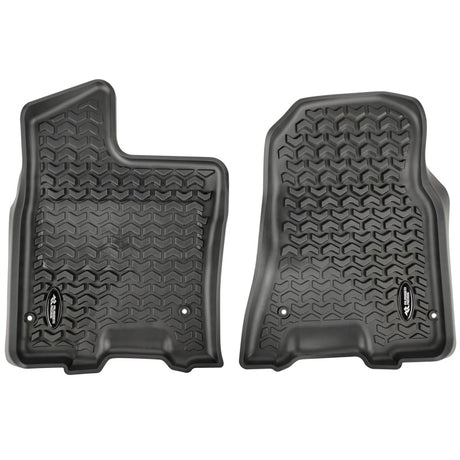 Ensemble de revêtements de sol Rugged Ridge, paire avant noire 19 RAM 1500