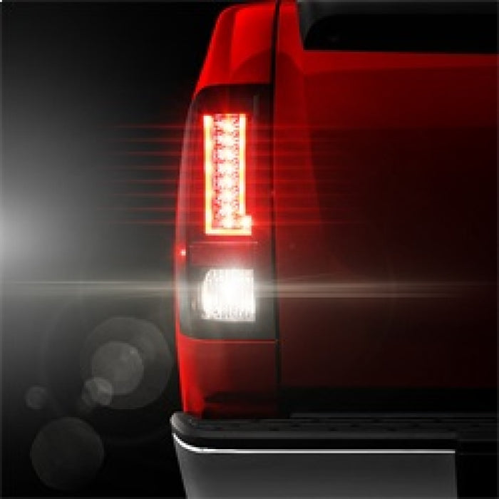 Feux arrière à DEL Spyder Chevy Silverado 07-13 Version 2 - Noir ALT-YD-CS07V2-LED-BK