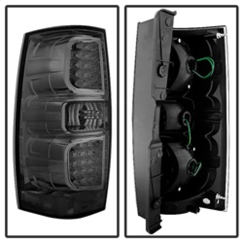 Feux arrière à LED Xtune Chevy Suburban/GMC Yukon/Yukon Denali 07-14 fumés ALT-JH-CSUB07-LED-G2-SM