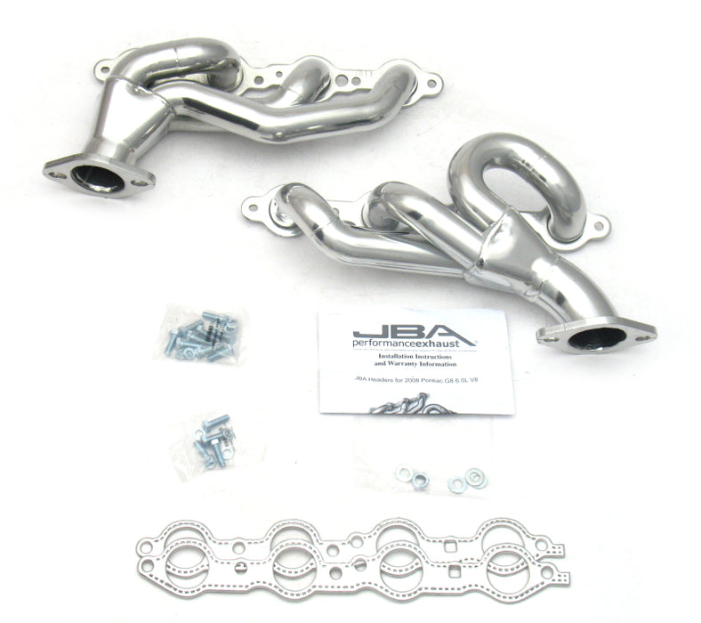 Collecteur d'échappement JBA 08-09 Pontiac G8 6.0/6.2L LS 1-3/4 po primaire Silver Ctd Cat4Ward