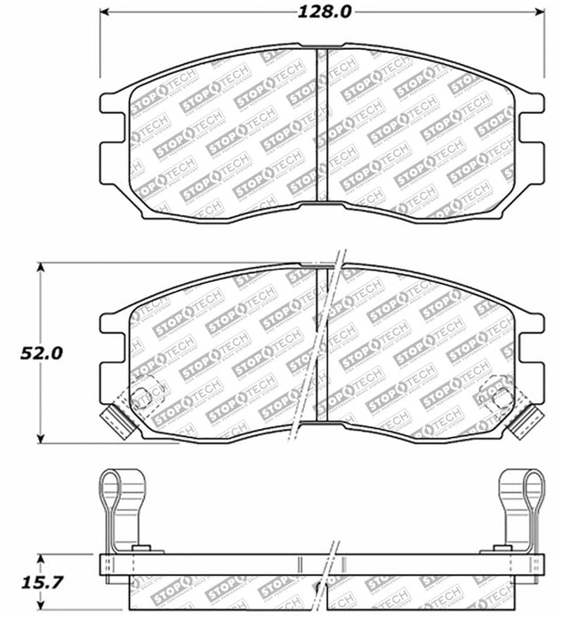 Plaquettes de frein StopTech Street Select - Arrière