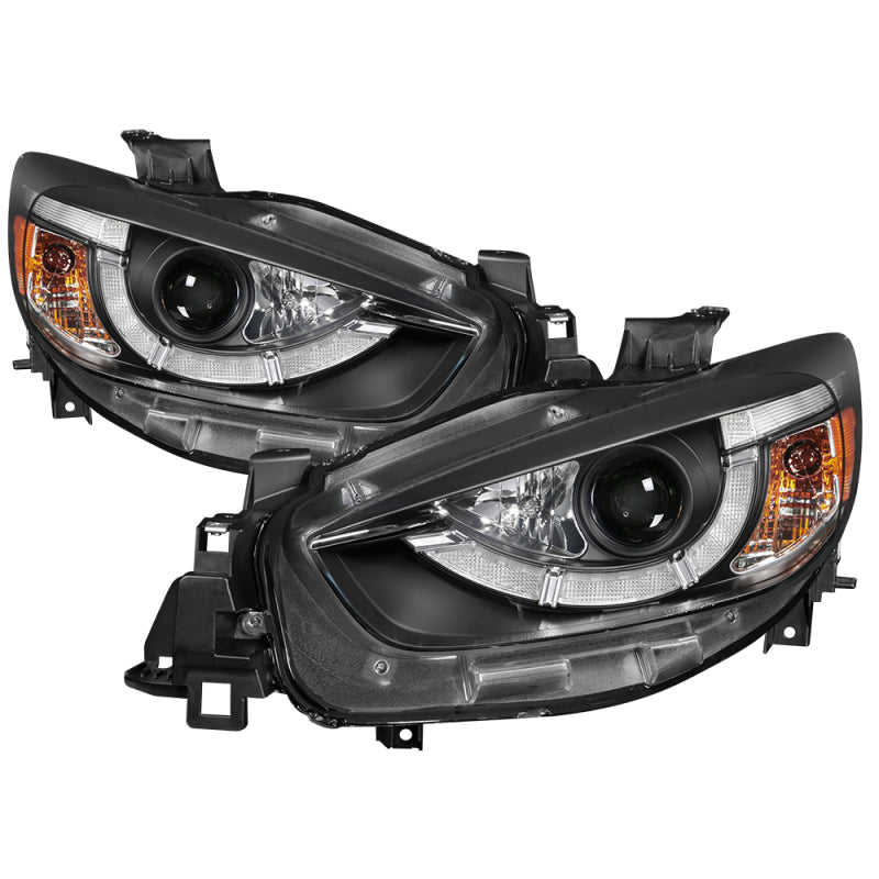 Phares de projecteur Spyder Mazda CX-5 13-15 - DRL LED - Noir PRO-YD-MCX513-DRL-BK