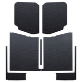 Kit de garniture de pavillon complet DEI 20-22 pour Jeep Gladiator JT 4 portes Boom Mat - 7 pièces - Noir