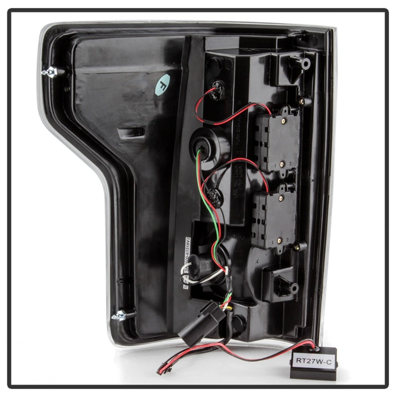 Feux arrière à DEL Spyder 18-19 Ford F-150 (sans capteur d'angle mort) - Noir (ALT-YD-FF15018-LED-BK)