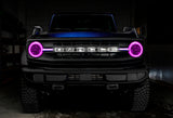Oracle 21-22 Ford Bronco Headlight Halo Kit w/DRL Bar - Base Headlights -w/No Cntrl