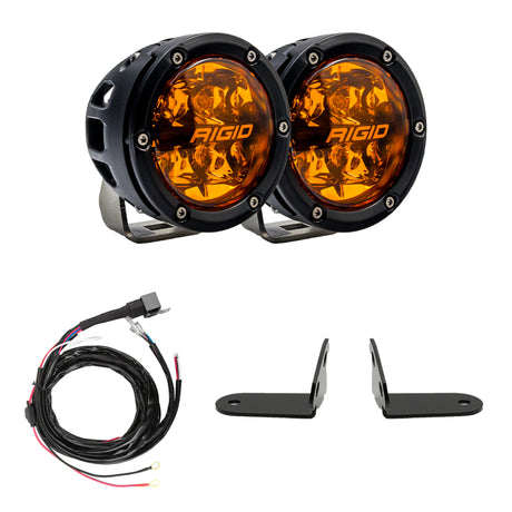 Kit d'éclairage de montant A Polaris Pro R/Turbo R Revolve Amber PRO 2017+ de Rigid Industries