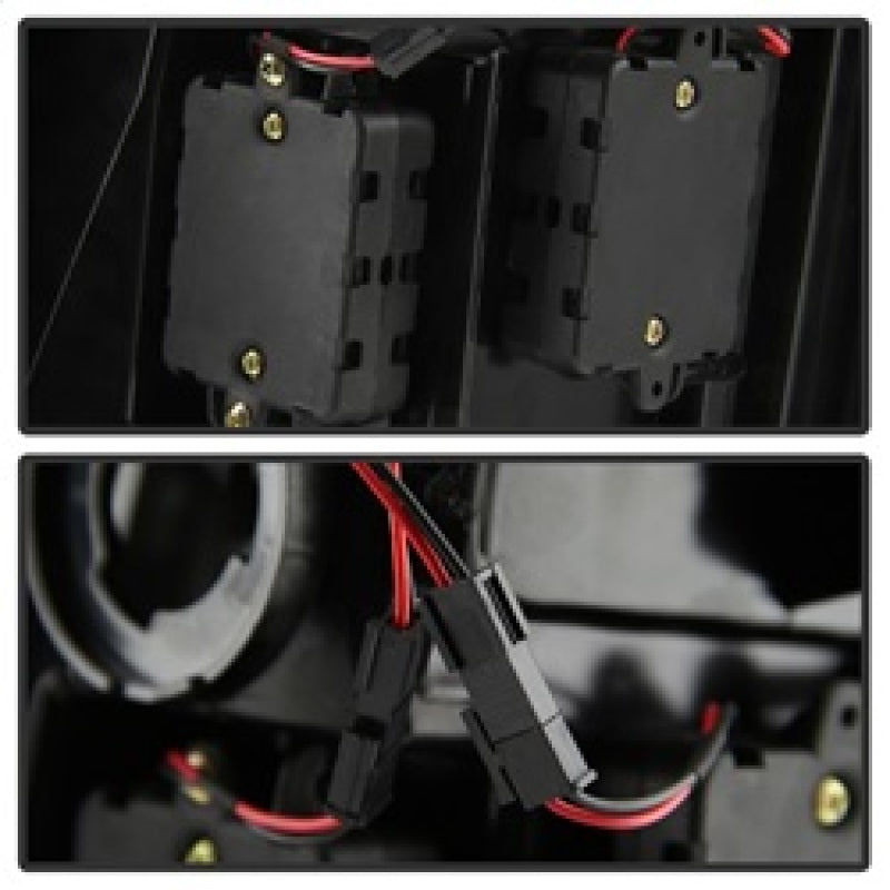 Feux arrière à DEL pour Dodge Ram 1500 Spyder 09-16 - Noir ALT-YD-DRAM09V2-LED-BK