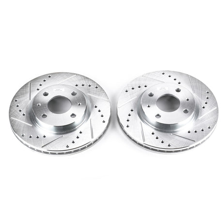 Disques de frein avant Power Stop 08-11 Ford Focus Evolution percés et fendus - Paire