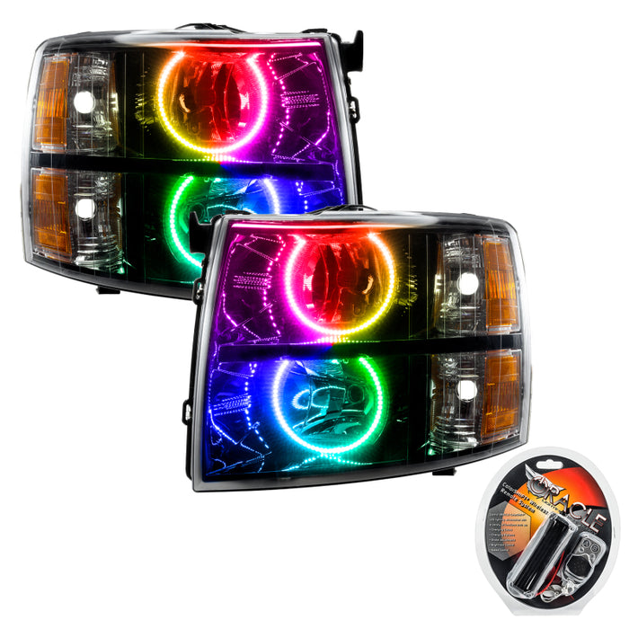 Oracle 07-13 Chevrolet Silverado SMD HL - Noir - Style rond - ColorSHIFT VOIR LA GARANTIE