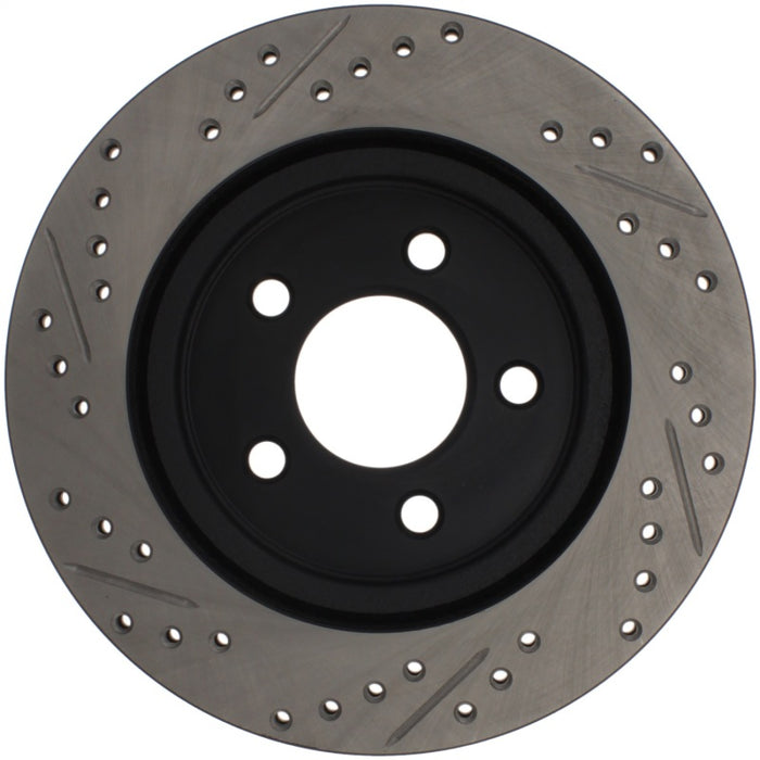 Disque de frein arrière gauche fendu et percé StopTech pour Ford Mustang 05-10