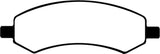 Plaquettes de frein avant EBC 06-09 Chrysler Aspen 4.7 Greenstuff