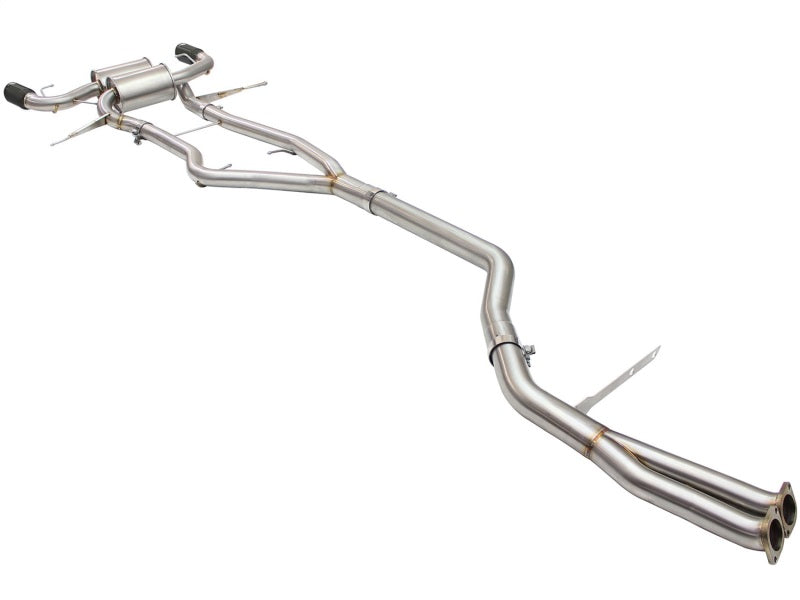 aFe MACHForce XP SS-304 Embout noir 3,0 po-2,5 po de diamètre Cat Back Exhaust 11-13 BMW 335i (E90/E92) 3,0 L