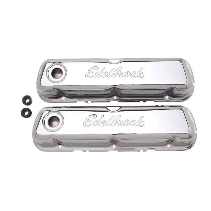 Couvercle de soupape Edelbrock Signature Series Ford 260-289-302-351W CI V8 Chrome