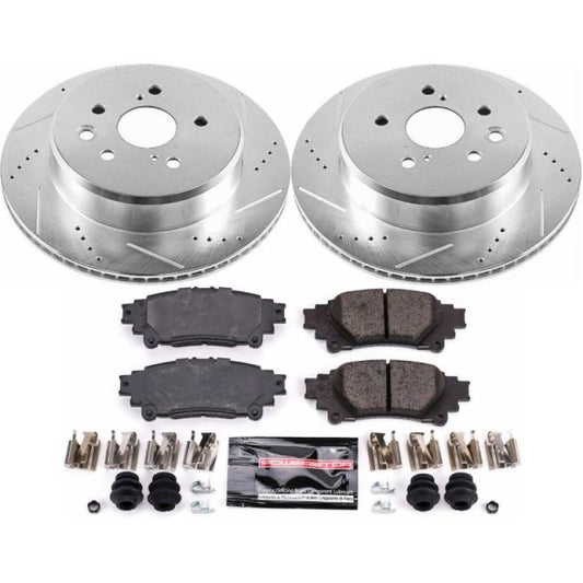 Power Stop 13-19 Lexus GS350 Rear Z23 Evolution Sport Brake Kit