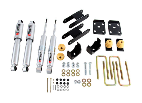Kit d'abaissement de caisse courte Belltech GM Colorado/Canyon 2015 avec amortisseurs ND II - 0-3 po avant/4 po arrière