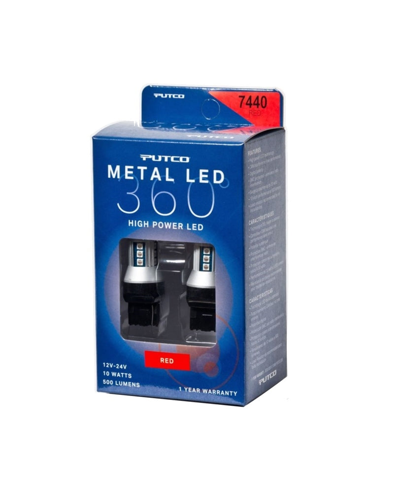 Putco 7440 - LED 360° en métal rouge