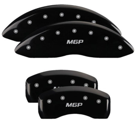 Couvre-étriers MGP 4 gravés avant et arrière, finition noire MGP, caractères argentés, Ford Edge 2019