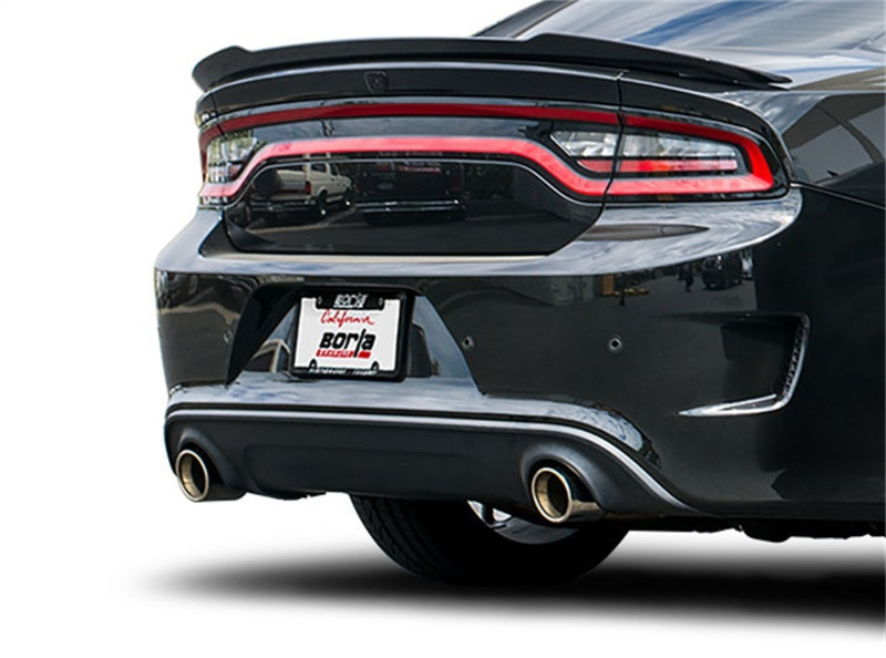 Échappement arrière Borla 15-16 Dodge Charger Hellcat 6.2L V8 ATAK avec soupapes sans embouts, jupe d'usine