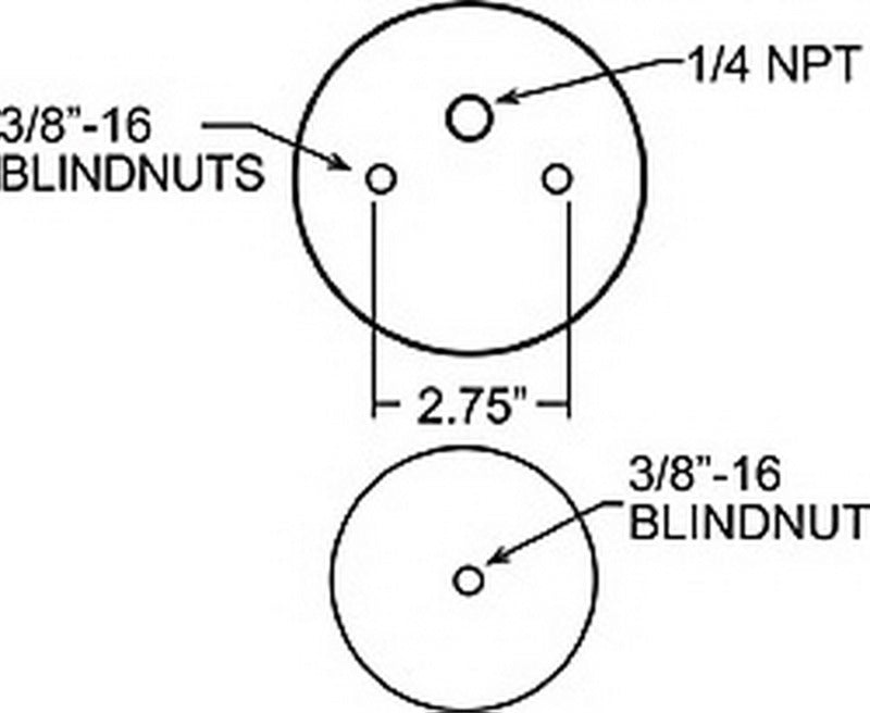 Manchon de rechange pour soufflet Firestone Ride-Rite 110/70 227 mm (pour kit PN 2209/2587/2212) (W217609001)