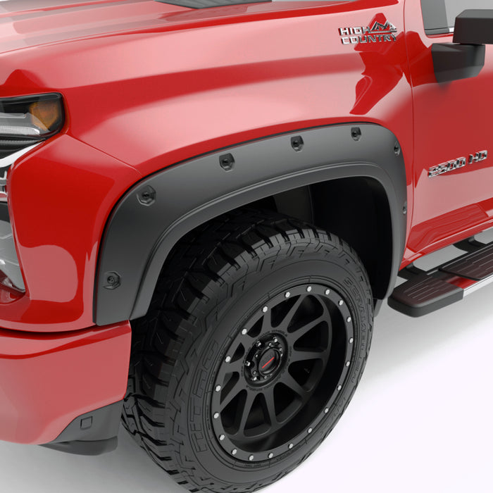 Ensemble d'élargisseurs d'ailes EGR 20-23 Chevrolet Silverado 2500Hd au look traditionnel BoltOn avec kit de boulons occultants