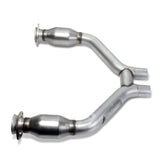BBK 2015-16 Mustang V6 Short Mid H Pipe avec convertisseurs (à utiliser avec les collecteurs de la série 1642)