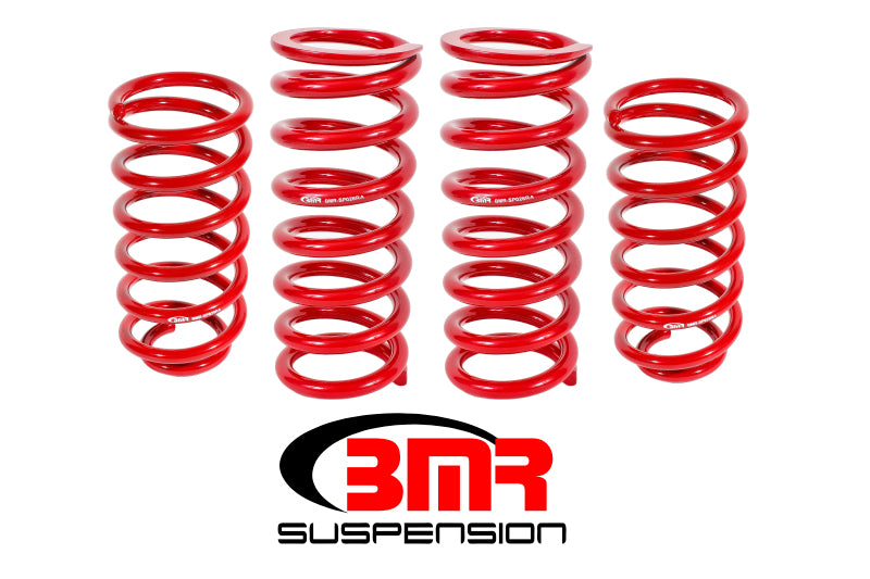 Kit de ressorts d'abaissement BMR 79-04 Fox Mustang (ensemble de 4) - Rouge