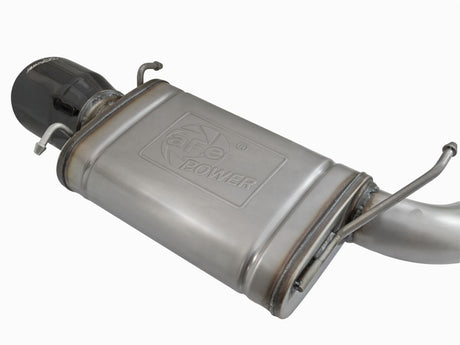Système d'échappement double en acier inoxydable aFe Mach Force-Xp 3 pouces CB avec embouts noirs 09-15 Cadillac CTS-V