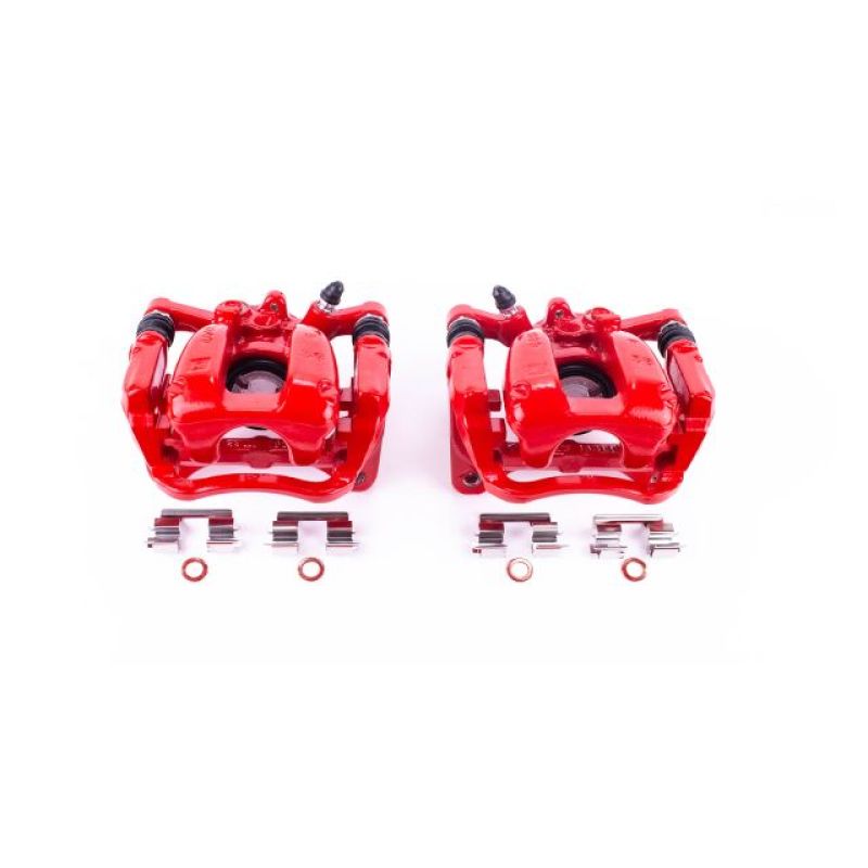 Étriers arrière rouges Power Stop 2017 Buick LaCrosse avec supports - Paire
