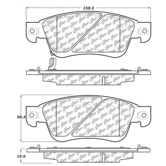 StopTech Street Touring 07-08 Infiniti G35 2WD Sedan Front Brake Pads