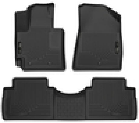 Revêtements de sol avant et 2e sièges noirs Husky Liners 2016 Kia Soul Weatherbeater (couverture des pieds)