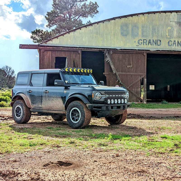 Barre lumineuse à DEL Gravity Pro6 KC HiLiTES 21+ pour pare-chocs avant Ford Bronco 39 po