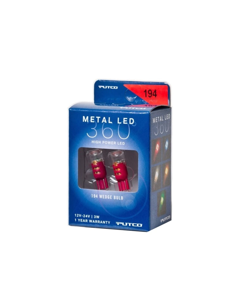 Putco 194 - Métal Rouge 360 ​​LED