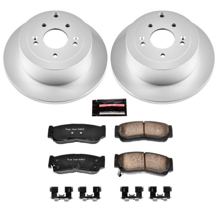 Kit de freins arrière Power Stop 07-09 Hyundai Santa Fe Z17 Evolution Geomet avec revêtement