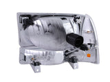 Phares en cristal ANZO 2000-2004 Ford Excursion Chrome avec feux d'angle 2 pièces