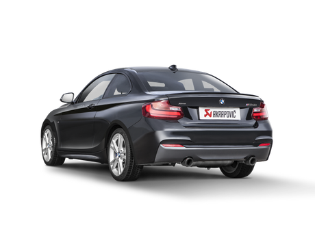 Arrière de catalyseur Akrapovic Evolution Line 16-17 pour BMW M240i (F22 F23) (SS) avec embouts en carbone (tuyau de liaison requis)