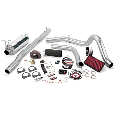 Système Stinger-Plus Banks Power 99 Ford 7,3 L F250/350 Man - Échappement simple SS avec embout noir