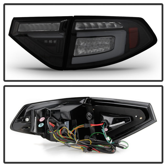 Feux arrière à LED pour Subaru Impreza WRX Hatchback 08-14 Spyder Seq Signal Blk Smoke ALT-YD-SI085D-SEQ-BSM