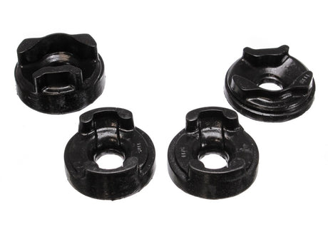Ensemble d'inserts de support de moteur noir pour Toyota Matrix 03-06 Energy Suspension (positions de couple avant et arrière)