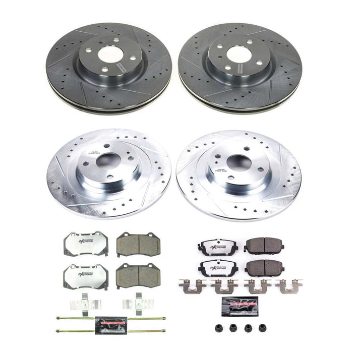 Kit de freins avant et arrière Power Stop Z26 pour Mazda MX-5 Miata 16-22