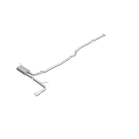 Catback MagnaFlow, SS, 2,5 po, Street, passage simple en ligne droite. Embout poli de 4 po, Ford Fusion 2,5 L 2015