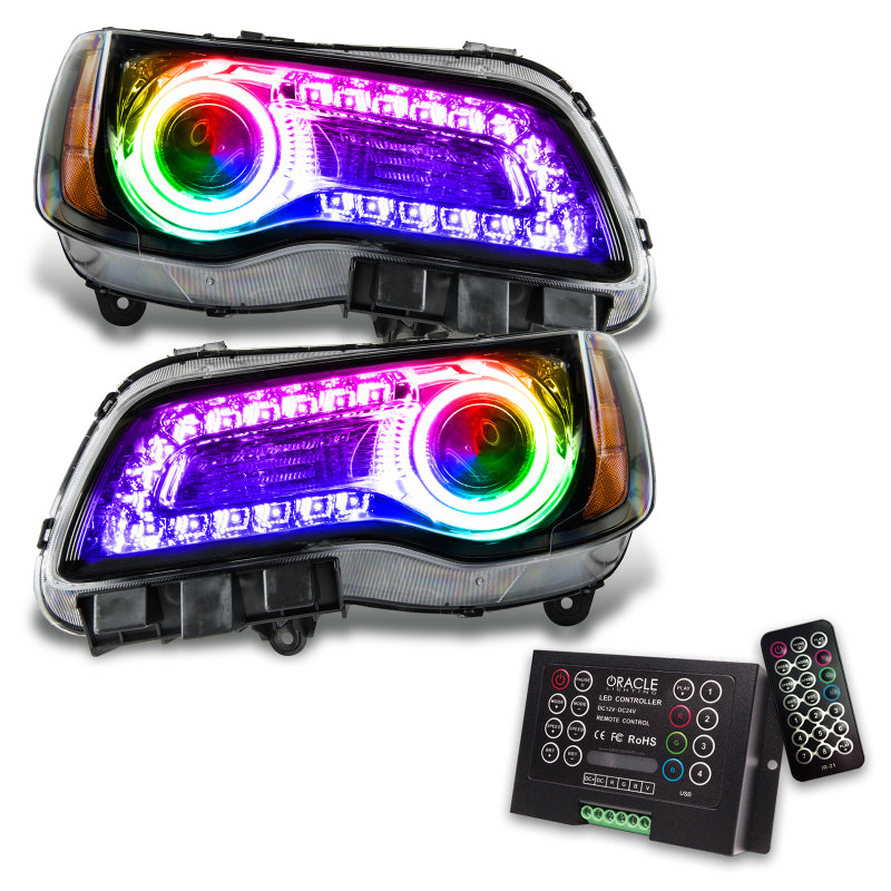 Oracle 11-14 Chrysler 300C SMD HL - Noir - NON HID - DRL - avec contrôleur 2.0 VOIR LA GARANTIE