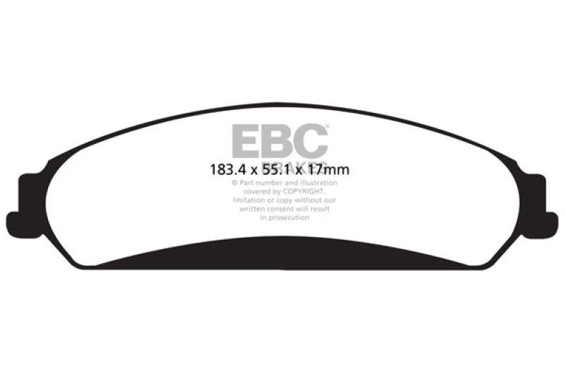 Plaquettes de frein avant EBC 11+ Chrysler 300 Limited 3.6 4WD Greenstuff