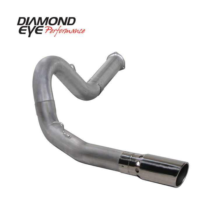 Diamond Eye KIT 5in DPF-BACK SGL AL 07.5-08 CHEVY 6 6L 2500/3500 BPCKGD BX46X14X14OD EL-PL