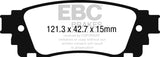 Plaquettes de frein arrière EBC 2017+ Toyota C-HR 2.0L Ultimax2