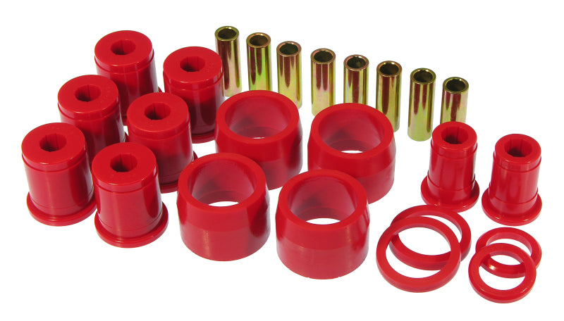 Bagues de bras de suspension arrière supérieures/inférieures pleine grandeur Prothane 65-70 GM - Rouge