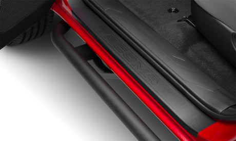 Marchepieds coulissants N-Fab Trail pour cabine multiplace Toyota Tacoma 16-20, toutes les caisses - SRW - Noir texturé